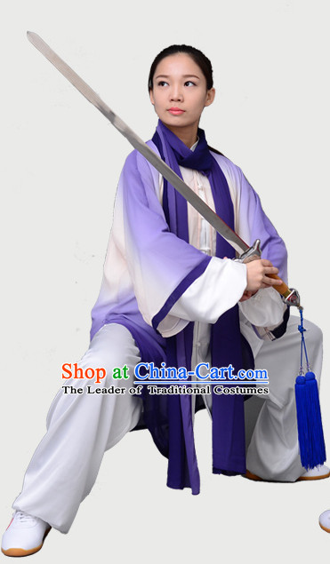 Top Chinese Traditional Competition Championship Tai Chi Taiji Clothing Three Pieces Suits Uniforms