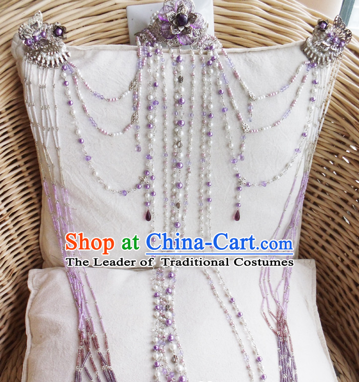 Chinese Ancient Style Handmade Fairy Princess Hair Jewelry Set