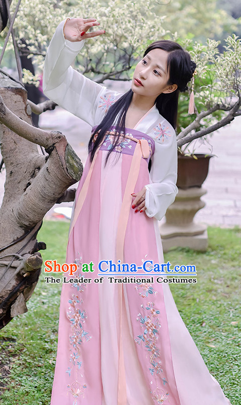 Hanfu Clothing Custom Traditional Chinese Hanfu Dreses Han Clothing Hanzhuang Historical Dress and Accessories Complete Set