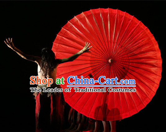 Super Big Professional Stage Performance Red Umbrella