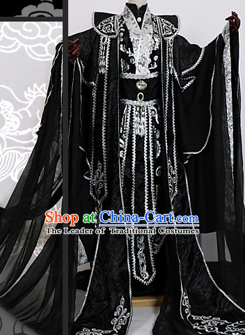 Ancient Chinese Style Emperor King Cosplay Garment Costumes Clothing for Men Boys