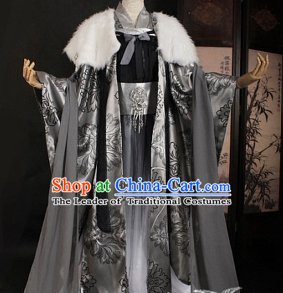 Ancient Chinese Style Emperor King Cosplay Garment Costumes Clothing for Men Boys