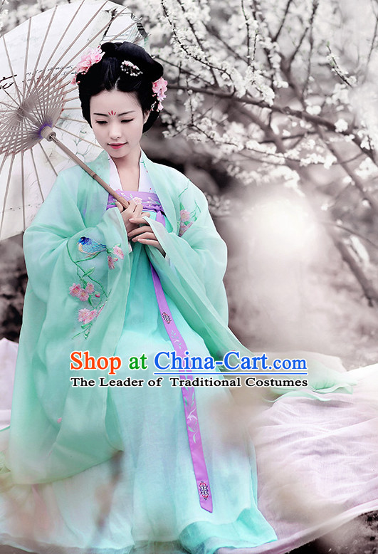 Hanfu Clothing Custom Traditional Chinese Hanfu Dreses Han Clothing Hanzhuang Historical Dress and Accessories Complete Set