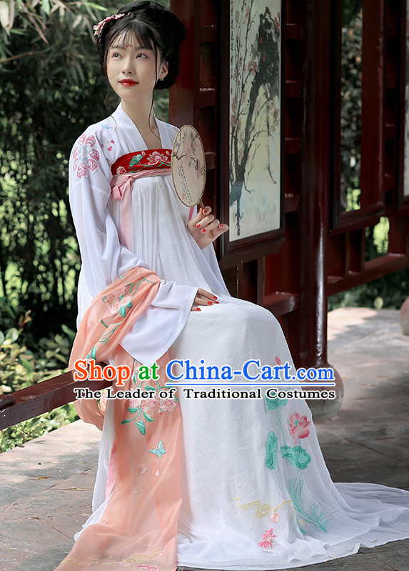 Hanfu Clothing Custom Traditional Chinese Hanfu Dreses Han Clothing Hanzhuang Historical Dress and Accessories Complete Set