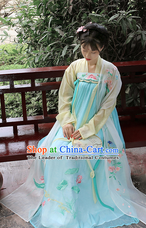 Hanfu Clothing Custom Traditional Chinese Hanfu Dreses Han Clothing Hanzhuang Historical Dress and Accessories Complete Set