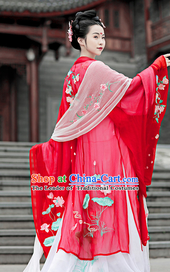 Hanfu Clothing Custom Traditional Chinese Hanfu Dreses Han Clothing Hanzhuang Historical Dress and Accessories Complete Set