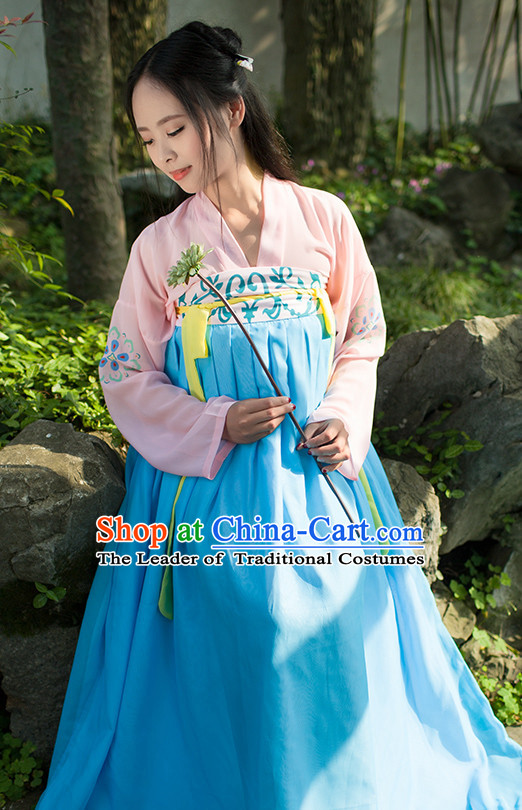 Hanfu Clothing Custom Traditional Chinese Hanfu Dreses Han Clothing Hanzhuang Historical Dress and Accessories Complete Set