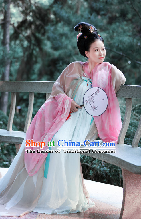 Hanfu Clothing Custom Traditional Chinese Hanfu Dreses Han Clothing Hanzhuang Historical Dress and Accessories Complete Set