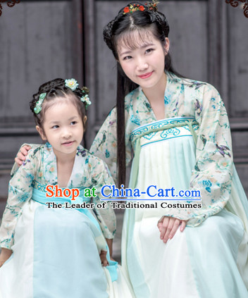 Tang Dynasty Women Han Fu_Hanfu Clothing Hanzhuang Historical Dress Historical Clothing and Accessories Complete Set for Women