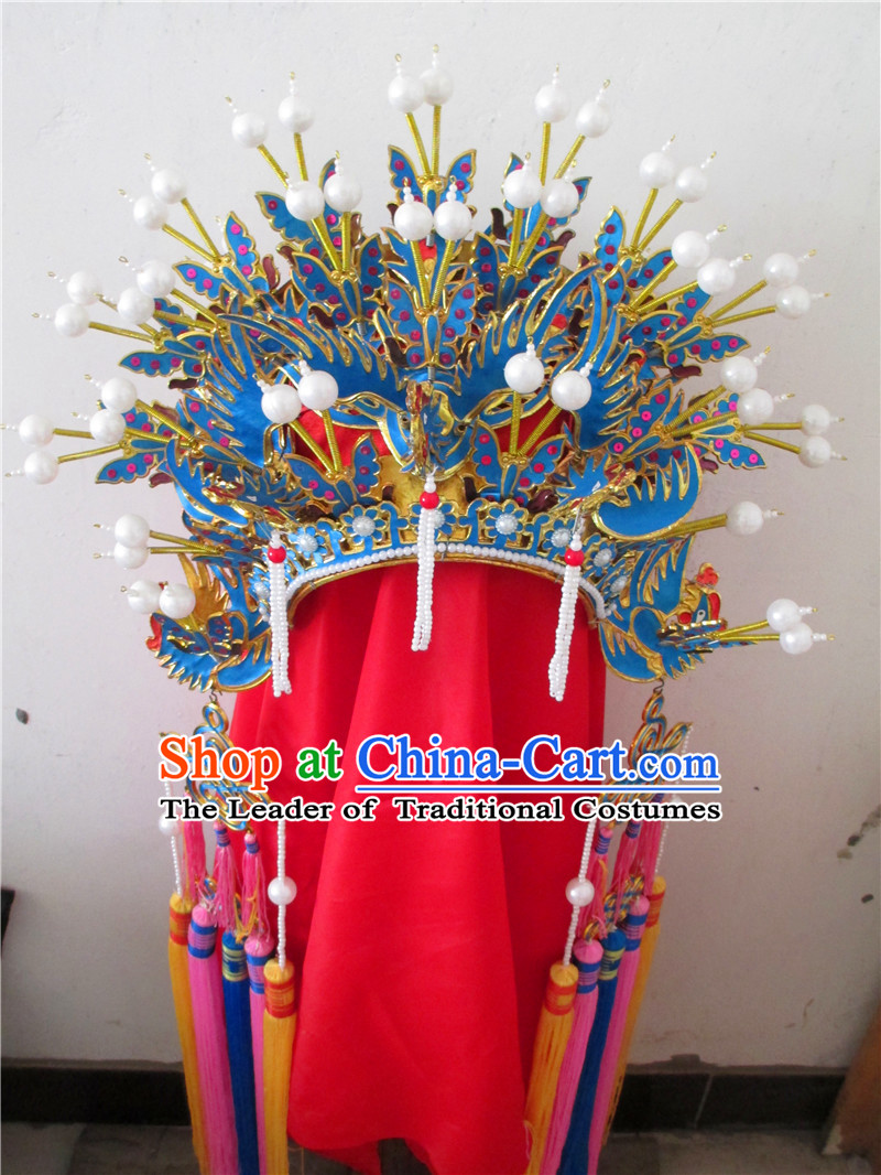 Top Traditional Chinese Opera Phoenix Coronet Hair Accessories Props for Adults and Children