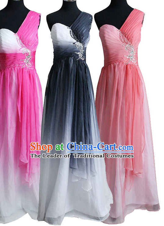 Summer Color Changing Evening Dress Gradient Skirt for Women and Girls