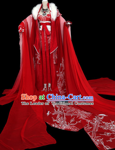 Chinese Imperial Empress Clothing Cosplay Dresses National Costume Traditional Chinese Clothing Attire Complete Set