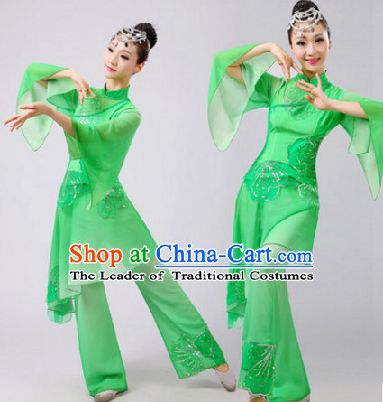 Chinese Folk Dance Dress Clothing Dresses Costume Ethnic Dancing Cultural Dances Costumes for Women