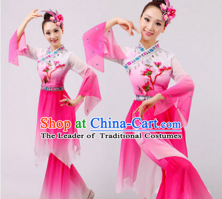 Chinese Folk Dance Dress Clothing Dresses Costume Ethnic Dancing Cultural Dances Costumes for Women