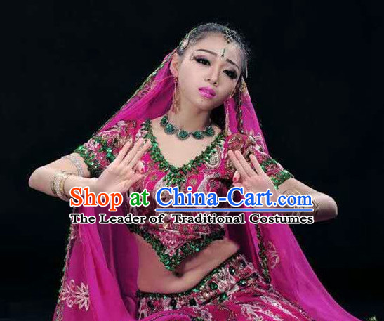 Indian Classical Folk Dance Dress Clothing Dresses Costume Classic Dancing Cultural Dances Costumes for Women