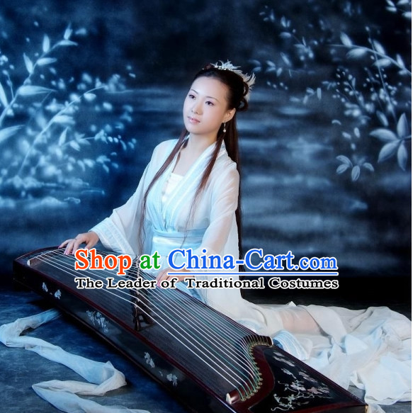 Ancient Chinese Classical Dancer Drama Scene Hanfu Clothing Complete Set for Women