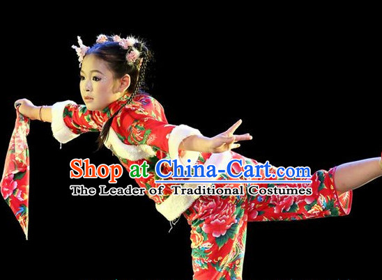 Chinese Folk Dance Dress Clothing Dresses Costume Ethnic Dancing Cultural Dances Costumes for Women Girls