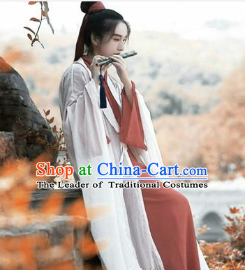 Chinese Traditional Han Fu Costumes Complete Set