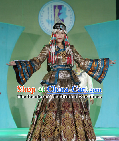 Traditional Mongolian Clothing Traditional Mongolian Clothing Folk Empress Costumes for Women