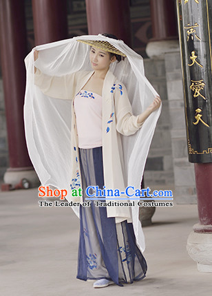 Chinese Ancient Ming Dynasty Princess Beauty Garment Costumes and Hair Jewelry Complete Set for Women