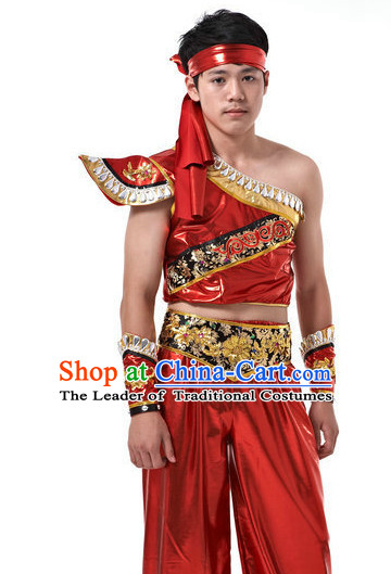 Traditional Chinese Dragon Dancer Uniform for Men