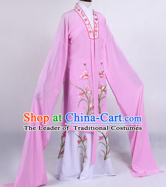 Chinese Opera Costumes Huangmei Opera Stage Performance Costume Chinese Traditional Hua Dan Costume Drama Costumes and Hat Complete Set for Women