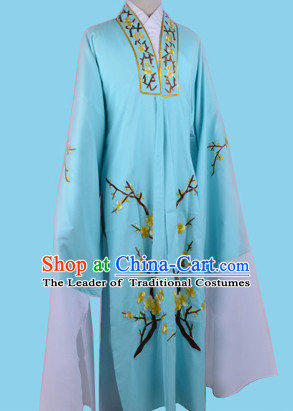 Chinese Opera Costumes Huangmei Opera Stage Performance Costume Chinese Traditional Water Sleeve Costume Drama Costumes and Hat Complete Set