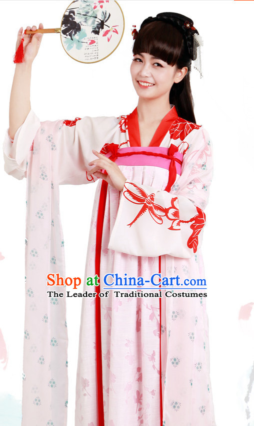 Ancient Chinese Tang Dynasty Peacock Clothing Chinese National Costumes Ancient Chinese Costume Traditional Chinese Clothes Complete Set for Women Girls