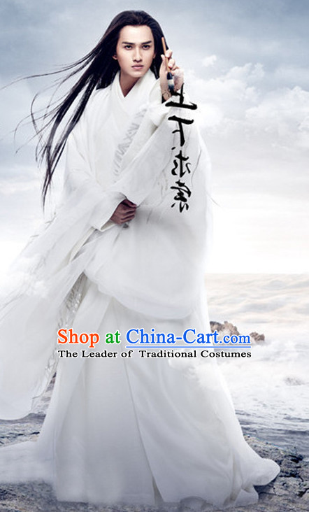 Chinese Ancient Prime Minster Men's Clothing _ Apparel Chinese Traditional Dress Theater and Reenactment Costumes and Headwear Complete Set