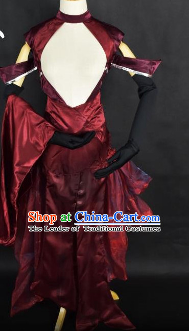 Chinese Traditional Stage Performance Hanfu Cosplay Princess Costume Chinese Cosplay Hanfu Halloween Costume Party Costume Fancy Dress