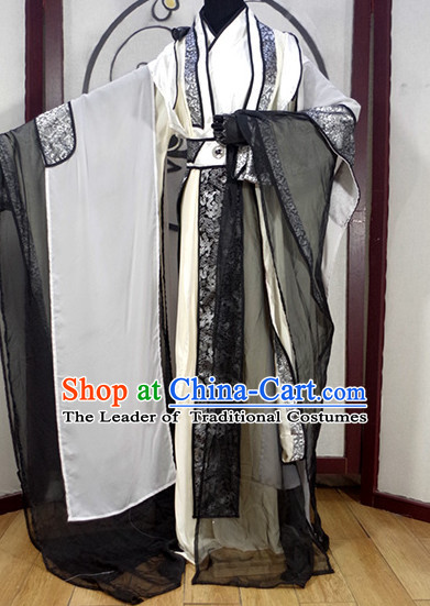 Chinese Ancient Han Fu Emperor Clothing Robes Tunics Accessories Traditional China Clothes Men Adults Kids