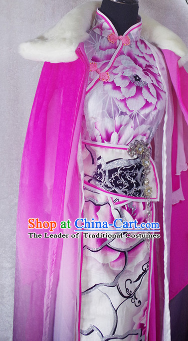 Chinese Ancient Han Fu Princess Clothing Robes Tunics Accessories Traditional China Clothes Adults Kids