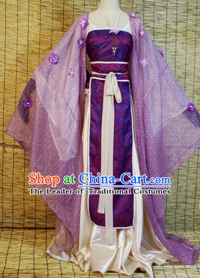 Chinese Ancient Han Fu Princess Clothing Robes Tunics Accessories Traditional China Clothes Adults Kids