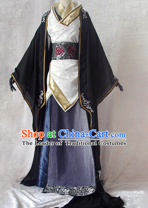 Chinese Ancient Han Fu Noblewoman Clothing Robes Tunics Accessories Traditional China Clothes Adults Kids