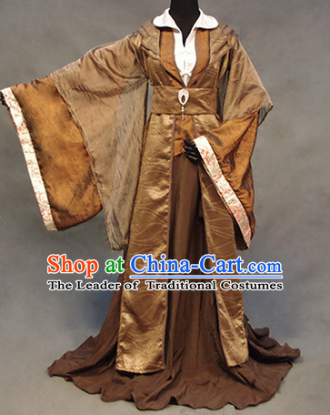 Chinese Ancient Han Fu Clothing Robes Tunics Accessories Traditional China Clothes Adults Kids