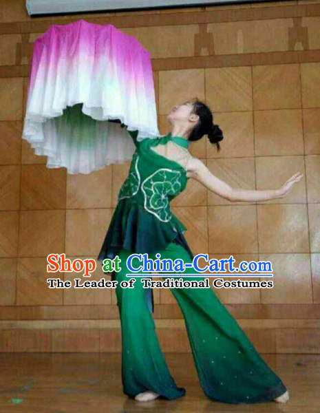 Chinese Traditional Fan Dance Costumes for Women Customized Dance Dresses Dancing Wear Complete Set for Kids