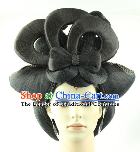 Traditional Chinese Style Black Wigs for Women