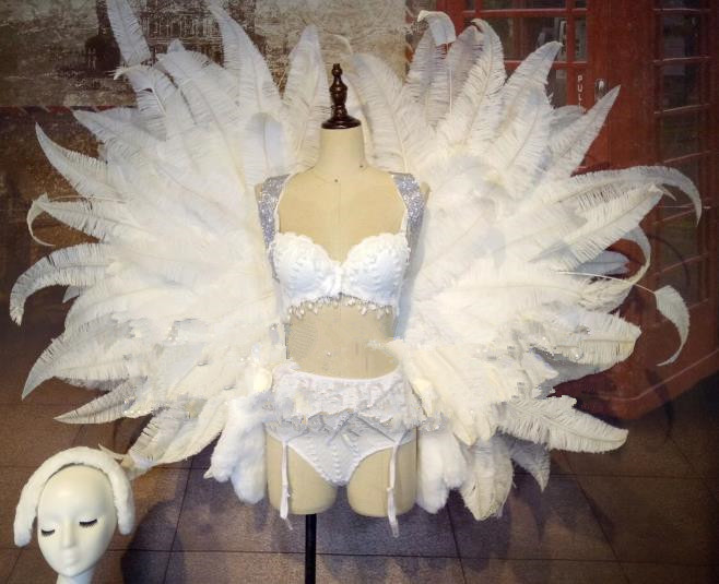 Unique Design Giant Angel Wings Model Stage Costumes Theater Costumes Professional Theater Costume for Women