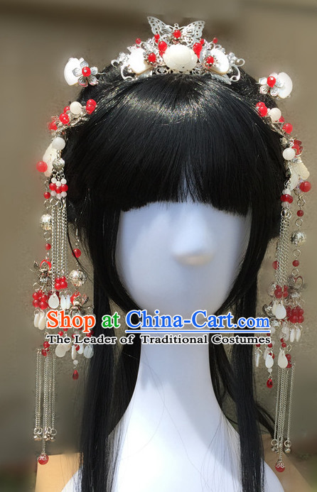 Princess Hanfu Hair Accessories Headpiece Headdress Phoenix Crown Hair Decoration Head Hairpin Accessories Comb Wedding Headwear Hair Accessorie Head Dress