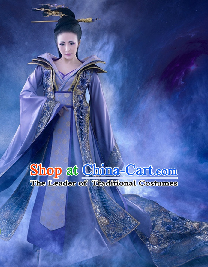 Ancient Chinese Princess Hanfu Dress Hanbok Kimono Phoenix Costume Ancient Cosplay Palace Costume Dresses Complete Set