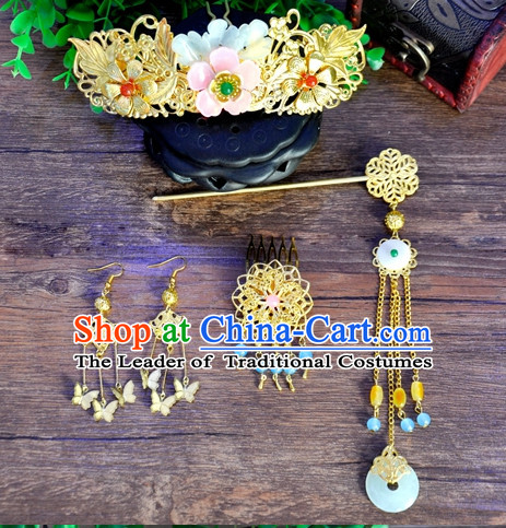 Princess Hanfu Hair Accessories Headpiece Headdress Phoenix Crown Hair Decoration Head Hairpin Accessories Comb Wedding Headwear Hair Accessorie Head Dress