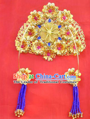 Princess Hanfu Hair Accessories Headpiece Headdress Phoenix Crown Hair Decoration Head Hairpin Accessories Comb Wedding Headwear Hair Accessorie Head Dress