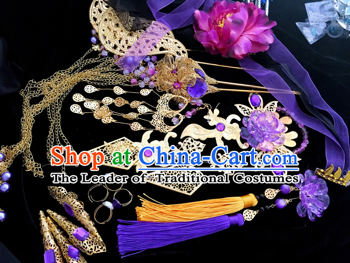 Chinese Ancient Hair Accessories Headpiece Headdress Phoenix Crown Hair Decoration Head Hairpin Accessories Comb Wedding Headwear Hair Accessorie Head Dress