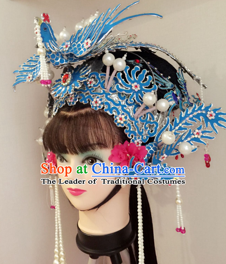 Chinese Classical Yue Opera Dance Costumes Huang Mei Opera Hat Helmet