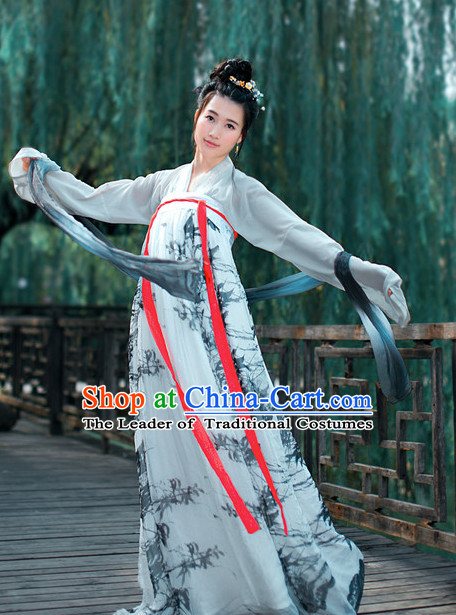 Asian Traditional High Quality Hanfu Tang Dynasty Clothes Costume Costumes Complete Set for Women Girls Children Adults