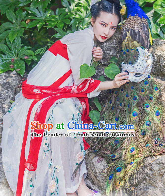 Asian Traditional High Quality Hanfu Tang Dynasty Clothes Costume Costumes Complete Set for Women Girls Children Adults