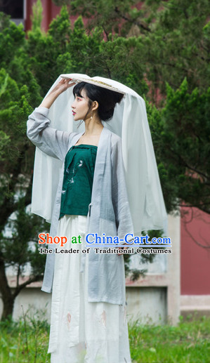 Asian Traditional High Quality Hanfu Han Dynasty Clothes Costume Costumes Complete Set for Women Girls Children Adults