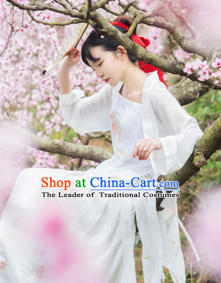 Asian Traditional High Quality Hanfu Han Dynasty Clothes Costume Costumes Complete Set for Women Girls Children Adults