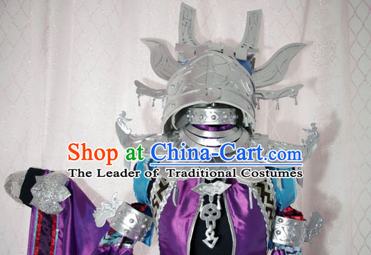 Top Chinese Traditional Armor Cosplay Suphero Supheroine Classical Headwear Hat