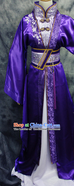 Chinese Classical Royal Hanfu Han Fu Clothes and Hairpieces Complete Set for Men